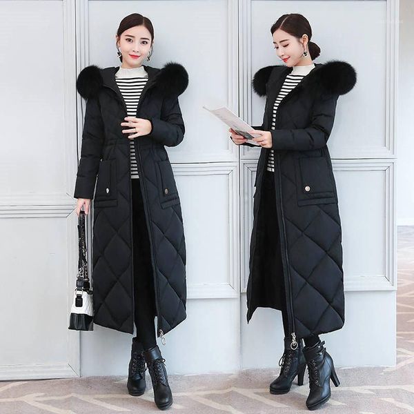 2019 new winter women thicken warm down long coats large real fur white duck down collar jacket loose hooded parkas c1621, Black
2019 new winter women thicken warm down long coats large real fur white duck down collar jacket loose hooded parkas c1621, Black
