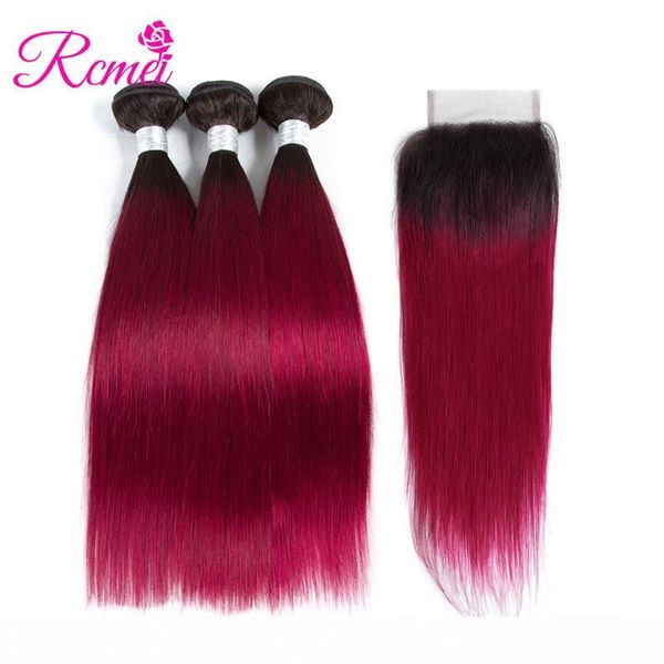 rcmei brazilian 1b burgundy bundles with closure ombre brazilian straight hair 3 bundles with closure 4 pcs lot ombre human hair, Black;brown
rcmei brazilian 1b burgundy bundles with closure ombre brazilian straight hair 3 bundles with closure 4 pcs lot ombre human hair, Black;brown