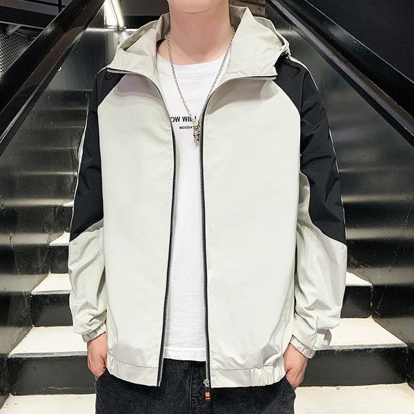 2021 men's autumn work jacket youth new trend autumn color matching hooded casual jacket, Black;brown
2021 men's autumn work jacket youth new trend autumn color matching hooded casual jacket, Black;brown