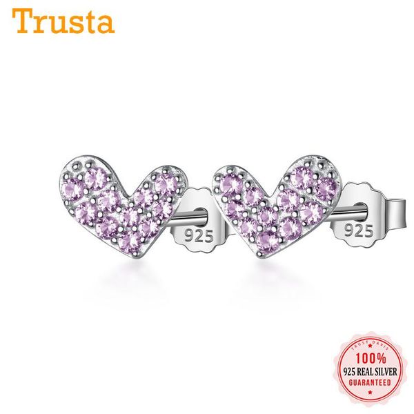 stud trusta genuine fashion 925 sterling silver sweet dazzling cz hollow heart earring for women girl fin jewelry gift ds2594, Golden;silver
stud trusta genuine fashion 925 sterling silver sweet dazzling cz hollow heart earring for women girl fin jewelry gift ds2594, Golden;silver