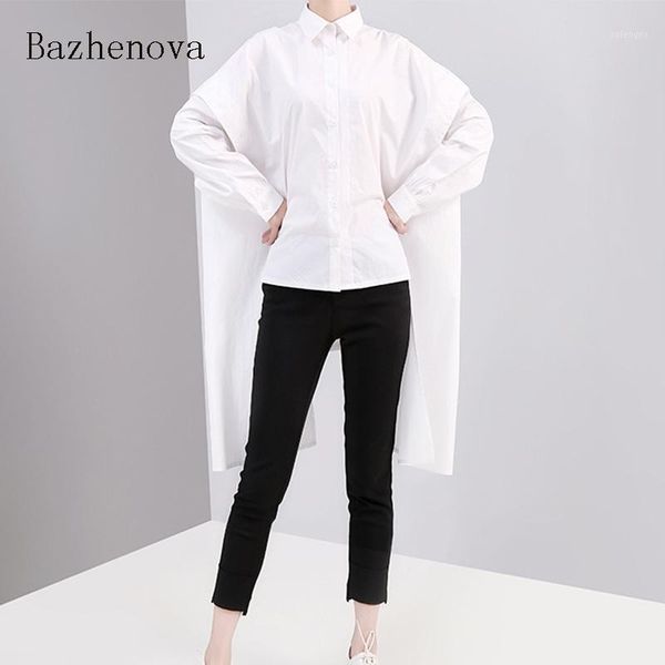 bazhenova large size women shirts 2020 girls autumn loose blouse women's fall unique shirts irregular lady shirt r6211, White
bazhenova large size women shirts 2020 girls autumn loose blouse women's fall unique shirts irregular lady shirt r6211, White