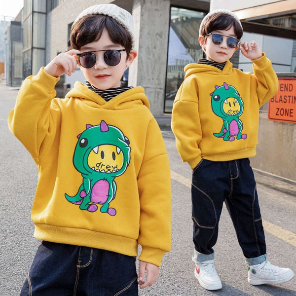 boy's plush hooded sweater children's clothing warm base shirt with 2020 winter new korean fashion, Black
boy's plush hooded sweater children's clothing warm base shirt with 2020 winter new korean fashion, Black