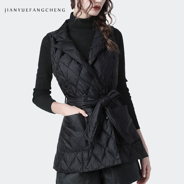 fashion sleeveless duck down vest women warm thickened winter down coat notched v-neck plus size streetwear female down jackets y201026, Black
fashion sleeveless duck down vest women warm thickened winter down coat notched v-neck plus size streetwear female down jackets y201026, Black