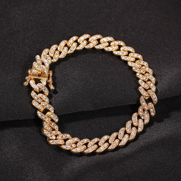 ale hip hop bracelet 9mm 8inch cuban bracelet with ice out bling crystal rhinestone cuban bracelet for men women, Black
ale hip hop bracelet 9mm 8inch cuban bracelet with ice out bling crystal rhinestone cuban bracelet for men women, Black
