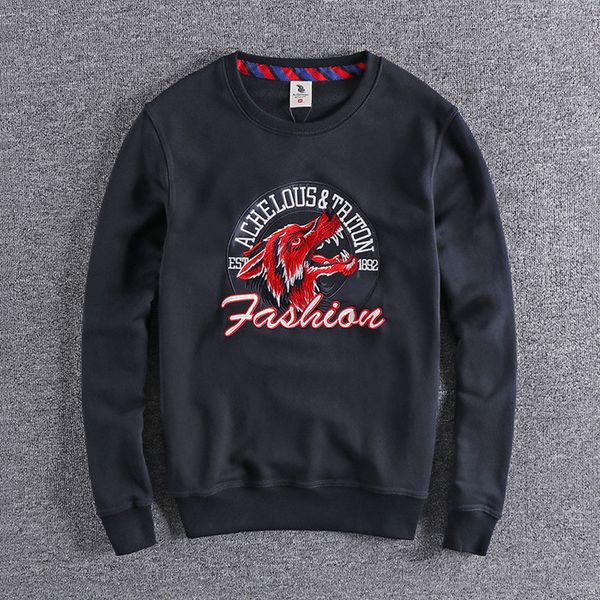 2021 new american trendy streetwear long-sleeved embroidery wolf head pattern men's round neck sweater sweatshirt men hoodies qg0y, Black
2021 new american trendy streetwear long-sleeved embroidery wolf head pattern men's round neck sweater sweatshirt men hoodies qg0y, Black