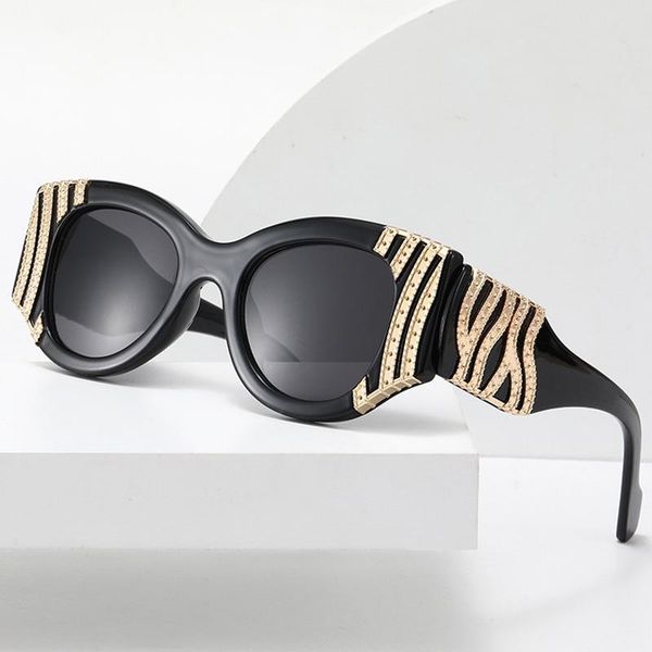 2021 Luxury Ins Cat Eye Sunglasses Women Vintage Oval Sunglass Punk Sun Glasses Men Oculos Feminino Lentes Gafas De Sol UV400, White;black
2021 Luxury Ins Cat Eye Sunglasses Women Vintage Oval Sunglass Punk Sun Glasses Men Oculos Feminino Lentes Gafas De Sol UV400, White;black
