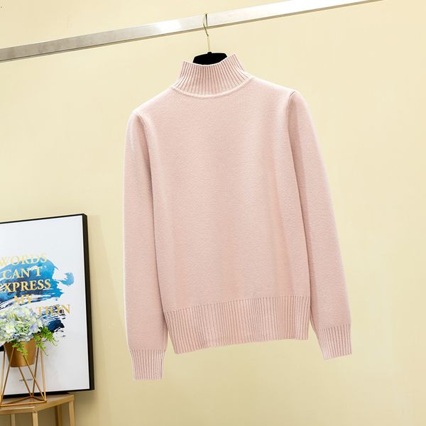 2021 new casual loose sweater pullover women long sleeve solid autumn winter thick basic female turtleneck knitted sweaters qe9t, White;black
2021 new casual loose sweater pullover women long sleeve solid autumn winter thick basic female turtleneck knitted sweaters qe9t, White;black
