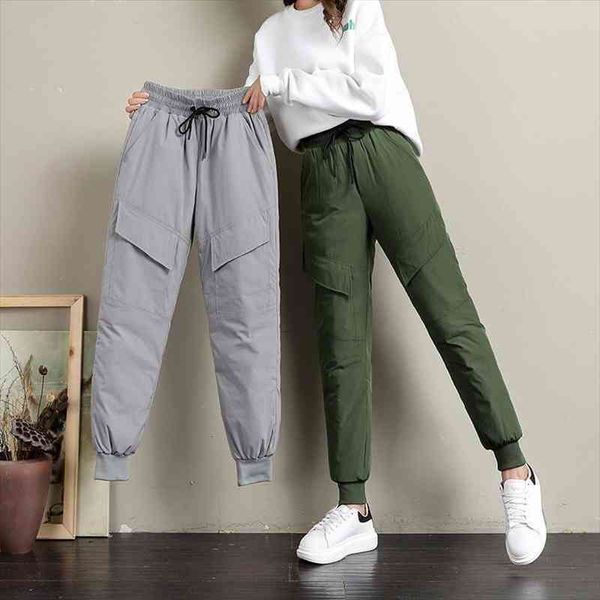 high waist tooling down pants women winter fashion plus size casual warm cotton trousers stretch waist female bloomers, Black;white
high waist tooling down pants women winter fashion plus size casual warm cotton trousers stretch waist female bloomers, Black;white