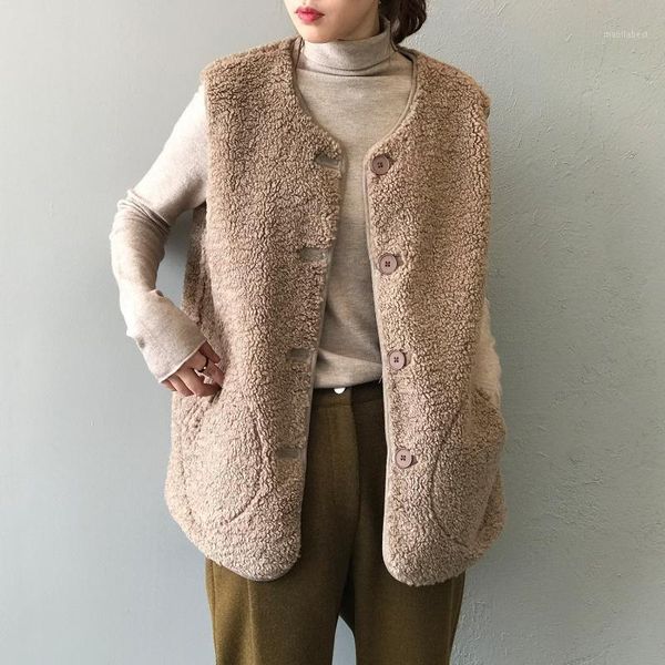 mooirue winter women vest coat slim single breasted lamb loose vest vintage casual cardigan feminine 1, Black;white
mooirue winter women vest coat slim single breasted lamb loose vest vintage casual cardigan feminine 1, Black;white