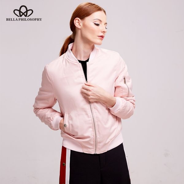 bella philosophy autumn winter zipper padded women bomber jacket black blue pink gray armygreen women casual outwears 201029, Black;brown
bella philosophy autumn winter zipper padded women bomber jacket black blue pink gray armygreen women casual outwears 201029, Black;brown
