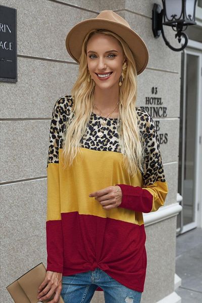 autumn and winter 2020 womens fashion stitching leopard print irregular t shirt printing o neck long sleeved slim t shirt top, White
autumn and winter 2020 womens fashion stitching leopard print irregular t shirt printing o neck long sleeved slim t shirt top, White