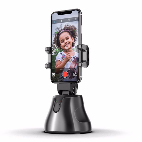 пользовательские настольные 360 rotation auto face object tracking selfie stick smart mobile stand съемка камеры держатель телефона