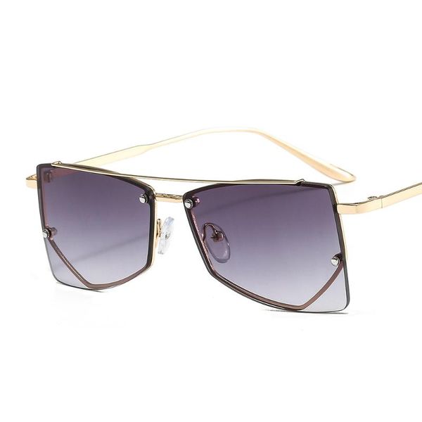 sunglasses 2021 vintage metal rimless polygon colorful women fashion big frame gradient sun glasses female shades fml, White;black
sunglasses 2021 vintage metal rimless polygon colorful women fashion big frame gradient sun glasses female shades fml, White;black