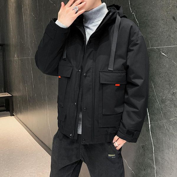 winter 2021 new leisure thickened hooded work clothes coat men's cotton padded clothes warm cotton padded jacket coat, Black
winter 2021 new leisure thickened hooded work clothes coat men's cotton padded clothes warm cotton padded jacket coat, Black