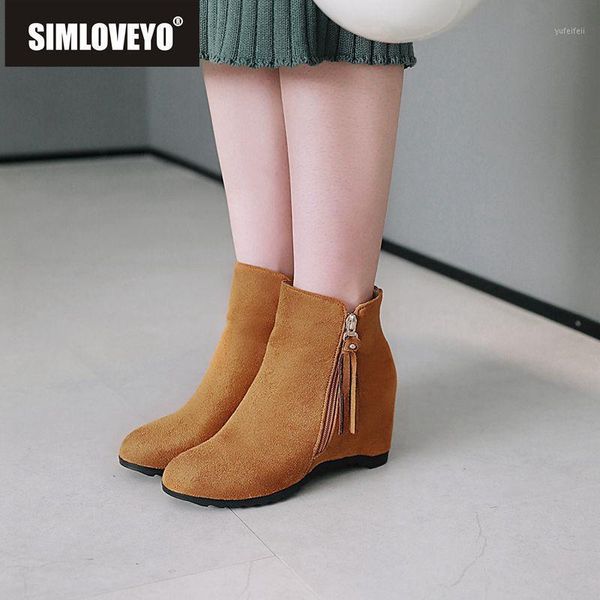 simloveyo platform boots fringe riding boots women round toe high-heeled autumn winter shoes flock casual ankle bota b9061, Black
simloveyo platform boots fringe riding boots women round toe high-heeled autumn winter shoes flock casual ankle bota b9061, Black