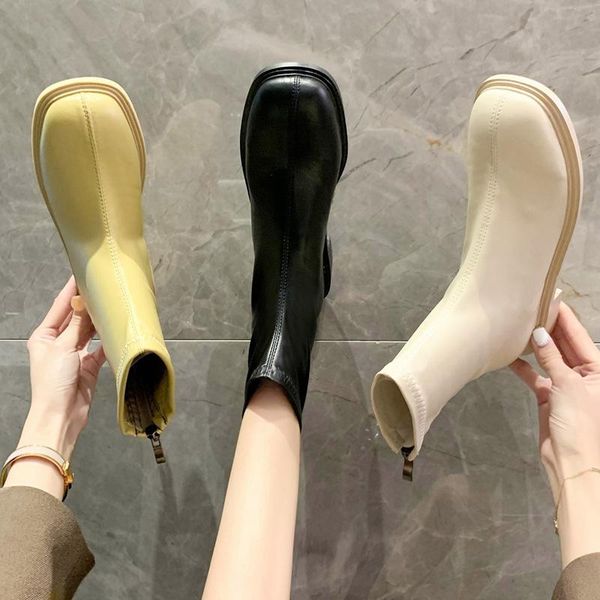 women's rubber boots round toe luxury designer shoes winter footwear low heels booties boots-women booties ladies rain, Black
women's rubber boots round toe luxury designer shoes winter footwear low heels booties boots-women booties ladies rain, Black