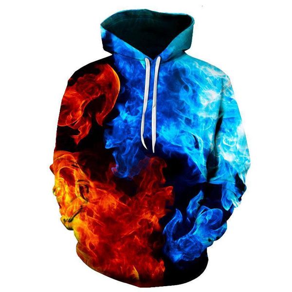 spring and autumn new flame printing men's and women's sweatshirts harajuku boys sweatshirts 3d printed pullovers, Black
spring and autumn new flame printing men's and women's sweatshirts harajuku boys sweatshirts 3d printed pullovers, Black