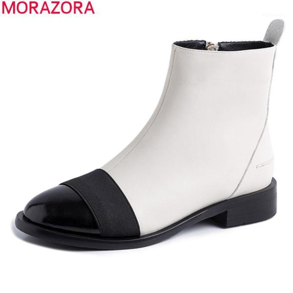 boots morazora 2021 fashion autumn winter ankle genuine leather mixed colors ladies shoes low heel round toe women boots1, Black
boots morazora 2021 fashion autumn winter ankle genuine leather mixed colors ladies shoes low heel round toe women boots1, Black