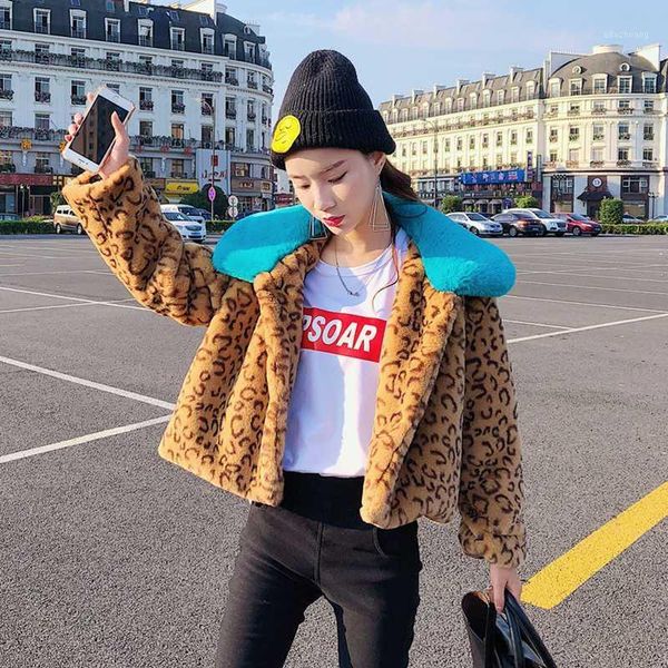 2020 luxury faux fur coat ladies leopard print jacket short women winter teddy jacket lapel warm outwear female casaco feminino1, Black
2020 luxury faux fur coat ladies leopard print jacket short women winter teddy jacket lapel warm outwear female casaco feminino1, Black
