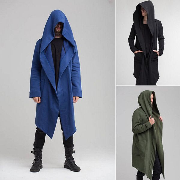 autumn men cardigan hooded cloak cape coat long trench outwear overcoat fashion mens solid black kg-427, Tan;black
autumn men cardigan hooded cloak cape coat long trench outwear overcoat fashion mens solid black kg-427, Tan;black