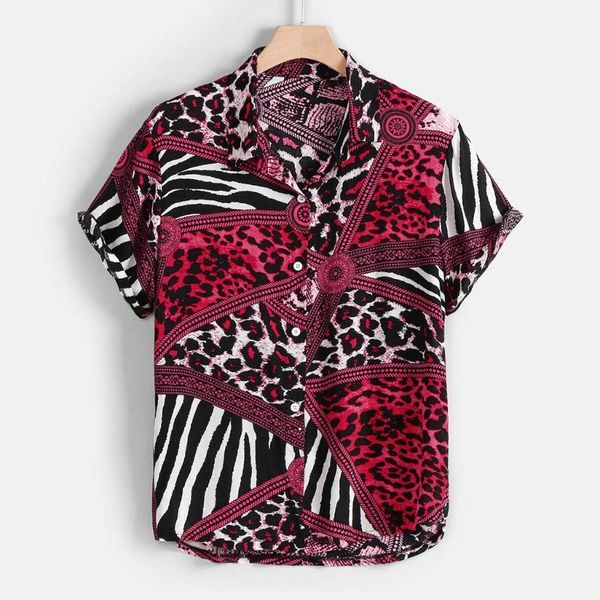 men's casual shirts summer men's shirt boy fashion lapel panel striped leopard print short sleeve bouse cotton men style1, White;black
men's casual shirts summer men's shirt boy fashion lapel panel striped leopard print short sleeve bouse cotton men style1, White;black