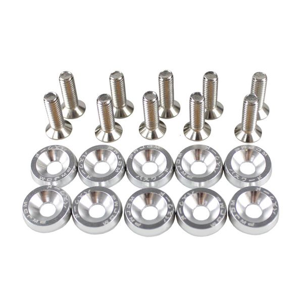 10pcs-lot silver billet aluminum fender car bumper washer bolt engine bay dress up fastener kit lisence plate decor bolts m6 screw
10pcs-lot silver billet aluminum fender car bumper washer bolt engine bay dress up fastener kit lisence plate decor bolts m6 screw