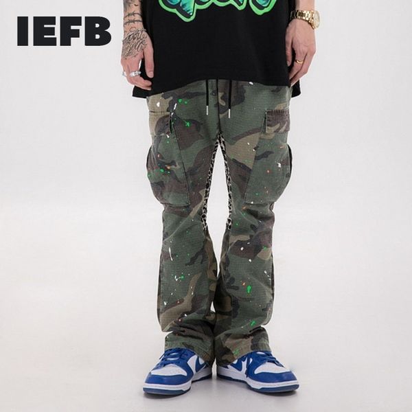 iefb /men's wear tide camouflage patchwork leopard print pants hip-hop streetwear trend elastic waist trousers 2020 new lj201104, Black
iefb /men's wear tide camouflage patchwork leopard print pants hip-hop streetwear trend elastic waist trousers 2020 new lj201104, Black