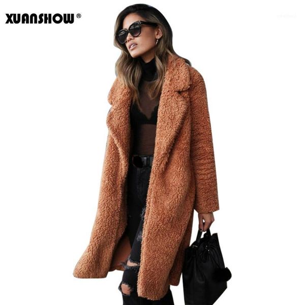 women's trench coats 2021 fashion jacket women winter female fluffy faux fur coat long loose turn down solid ladies thickness streetwea, Tan;black
women's trench coats 2021 fashion jacket women winter female fluffy faux fur coat long loose turn down solid ladies thickness streetwea, Tan;black