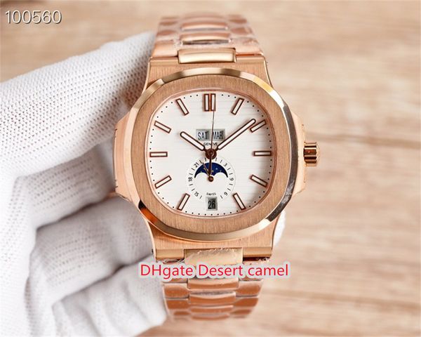 gr made 3 style moon watch pp cal324 movement 40.5mm men's watches nautilus stainless steel bracelet fashion selling gold watch-313, Slivery;brown
gr made 3 style moon watch pp cal324 movement 40.5mm men's watches nautilus stainless steel bracelet fashion selling gold watch-313, Slivery;brown