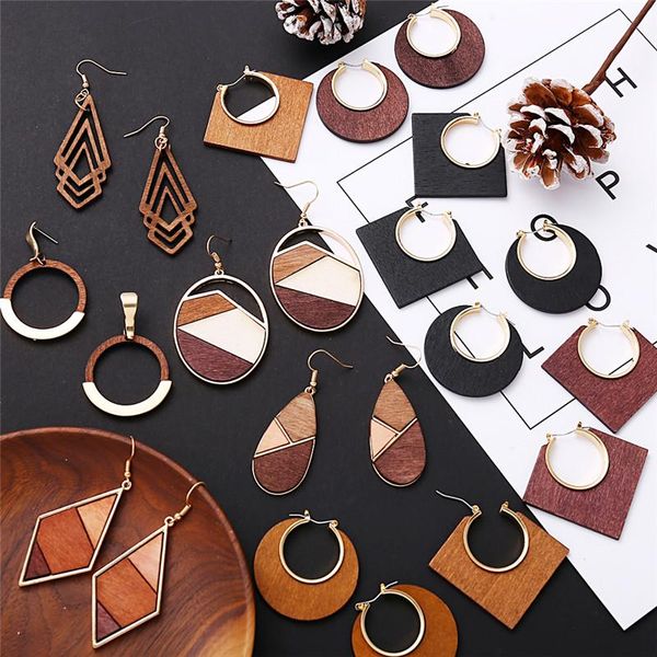 doreenbeads fashion natural wooden earrings for women brown black hollow geometric accessories charms gift earrings 4cm, 1 pair, Silver
doreenbeads fashion natural wooden earrings for women brown black hollow geometric accessories charms gift earrings 4cm, 1 pair, Silver