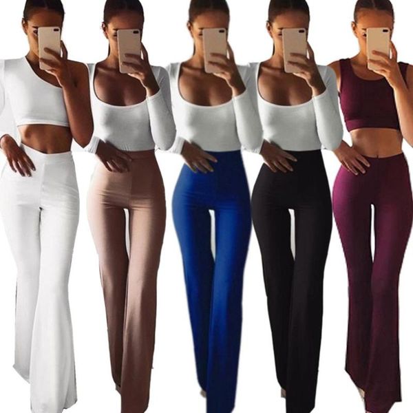 women's pants & capris office lady solid color high waist bell-bottomed slim wide leg trousers long for women elegant plain autumn, Black;white
women's pants & capris office lady solid color high waist bell-bottomed slim wide leg trousers long for women elegant plain autumn, Black;white