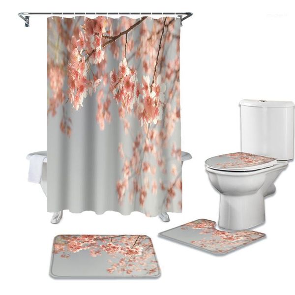retro cherry blossom shower curtain sets non-slip rugs toilet lid cover and bath mat waterproof bathroom curtains1
retro cherry blossom shower curtain sets non-slip rugs toilet lid cover and bath mat waterproof bathroom curtains1