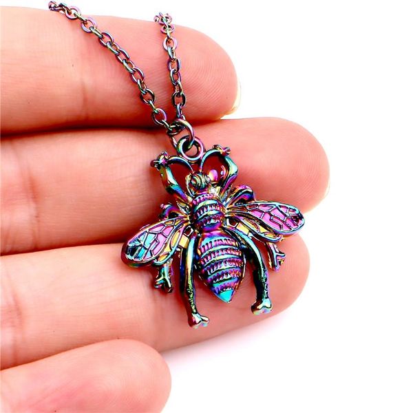 1pcs rainbow color zinc alloy bee insect necklace women female jewelry collar stainless steel chain 20 wmtliu, Silver
1pcs rainbow color zinc alloy bee insect necklace women female jewelry collar stainless steel chain 20 wmtliu, Silver
