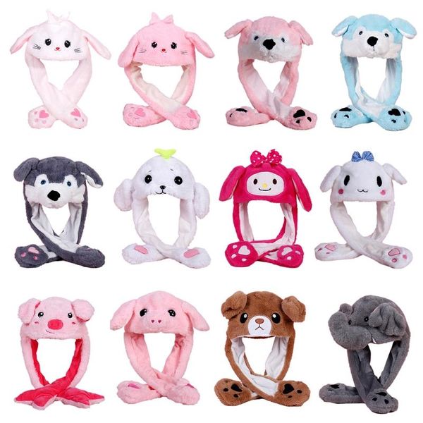 funny animal plush hat cartoon kawaii toy ears moving jumping earflap cap for women girls cosplay holiday party props, Blue;gray
funny animal plush hat cartoon kawaii toy ears moving jumping earflap cap for women girls cosplay holiday party props, Blue;gray
