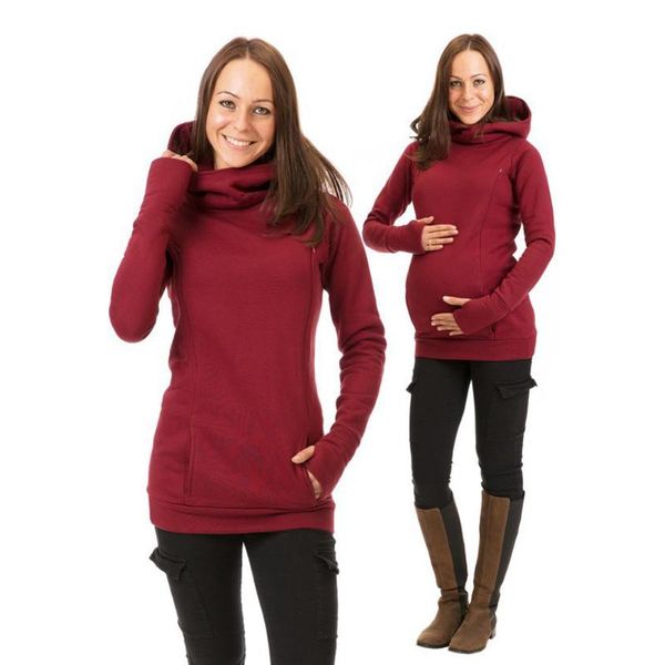 new women plus size sweatshirt maternity clothing nursing hooded lactation clothes for pregnant mothers solid casual hoody, Black
new women plus size sweatshirt maternity clothing nursing hooded lactation clothes for pregnant mothers solid casual hoody, Black