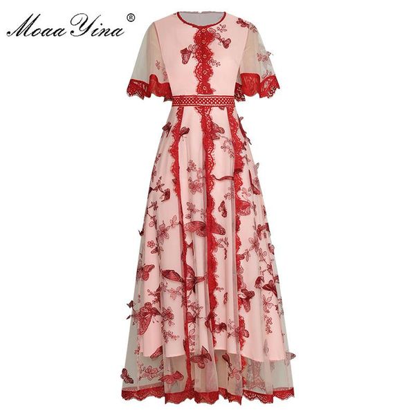 moaayina fashion runway dress summer women's dress flare sleeve lace patchwork butterfly embroidery mesh dresses, White;black
moaayina fashion runway dress summer women's dress flare sleeve lace patchwork butterfly embroidery mesh dresses, White;black