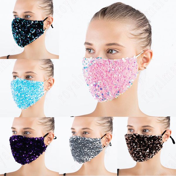 factory fashion bling sequins cotton face mask dustproof breathable shining protective mask women washable reusable cycl
factory fashion bling sequins cotton face mask dustproof breathable shining protective mask women washable reusable cycl