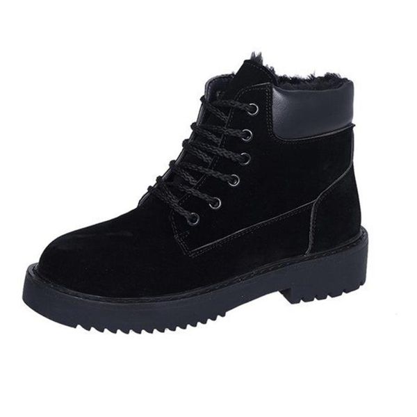 boots women winter warm furry cotton lace up sewing platform autumn female casual outdoor fashion shoes, Black
boots women winter warm furry cotton lace up sewing platform autumn female casual outdoor fashion shoes, Black