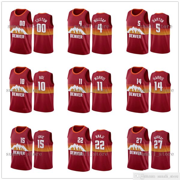 2020-21 city orange jokic nikola jamal murray paul millsap gary harris will barton monte morris 10 bol zeke nnaji tyler cook jerseys edition, Black;red
2020-21 city orange jokic nikola jamal murray paul millsap gary harris will barton monte morris 10 bol zeke nnaji tyler cook jerseys edition, Black;red