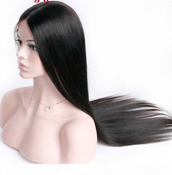 no tangle raw glueless unprocessed virgin remy human hair natural color silky straight full front lace silk wig for girl, Black;brown
no tangle raw glueless unprocessed virgin remy human hair natural color silky straight full front lace silk wig for girl, Black;brown