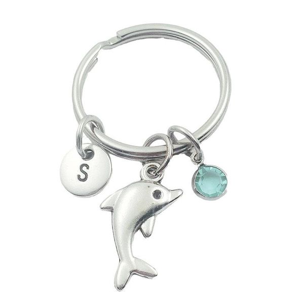 keychains dolphin animal initial letter birthstone keyring creative fashion jewelry women gifts accessories pendant, Silver
keychains dolphin animal initial letter birthstone keyring creative fashion jewelry women gifts accessories pendant, Silver