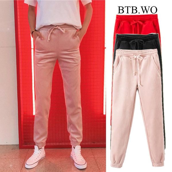 women's pants & capris btb.wo fashion women chic velvet thick pockets long drawstring elastic waist sweatpants ladies pencil trousers, Black;white
women's pants & capris btb.wo fashion women chic velvet thick pockets long drawstring elastic waist sweatpants ladies pencil trousers, Black;white