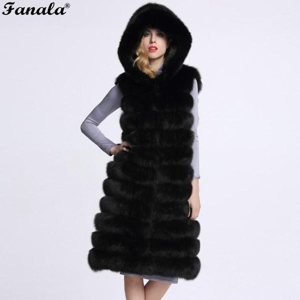 front hooded women open sleeveless faux fur waistcoat vest striped long coat1, Black;white
front hooded women open sleeveless faux fur waistcoat vest striped long coat1, Black;white