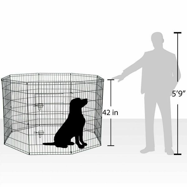 42 inch dog folding exercise yardtall wire fence pet 8 panel metal cage play-pen dog houses supplies fence ship from usa
42 inch dog folding exercise yardtall wire fence pet 8 panel metal cage play-pen dog houses supplies fence ship from usa