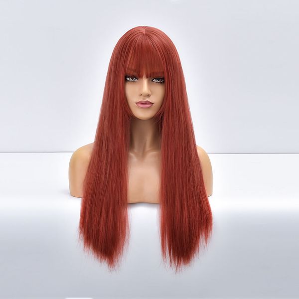 costume accessories long straight red daily synthetic wigs for black white women natural with bangs heat resistant fake hair fiber cosplay w, Silver
costume accessories long straight red daily synthetic wigs for black white women natural with bangs heat resistant fake hair fiber cosplay w, Silver