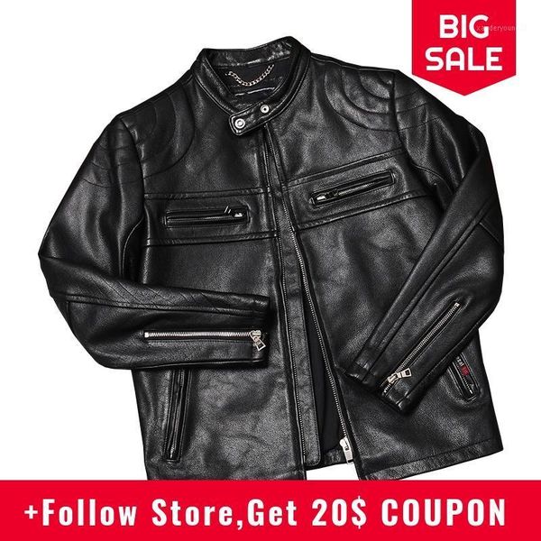 men's leather & faux 2021 black men slim fit motorcycle jacket plus size xxxl genuine cowhide autumn coat 1
men's leather & faux 2021 black men slim fit motorcycle jacket plus size xxxl genuine cowhide autumn coat 1