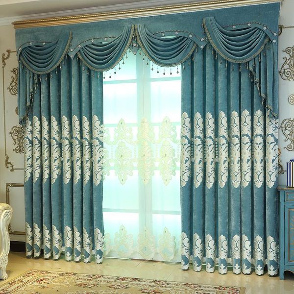 custom curtains high grade european livingroom chenille embroidered bedroom cloth blackout curtain tulle valance drape m691
custom curtains high grade european livingroom chenille embroidered bedroom cloth blackout curtain tulle valance drape m691