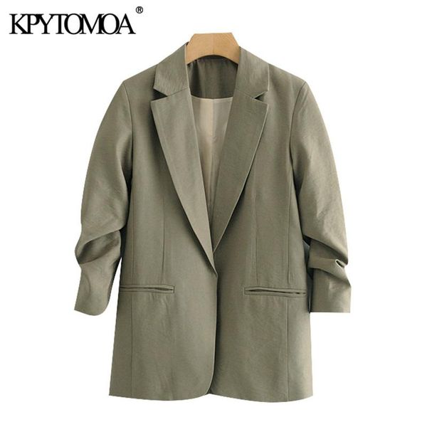 kpytomoa women 2020 fashion office wear open stitch blazers coat vintage long sleeve pockets female outerwear chic, White;black
kpytomoa women 2020 fashion office wear open stitch blazers coat vintage long sleeve pockets female outerwear chic, White;black