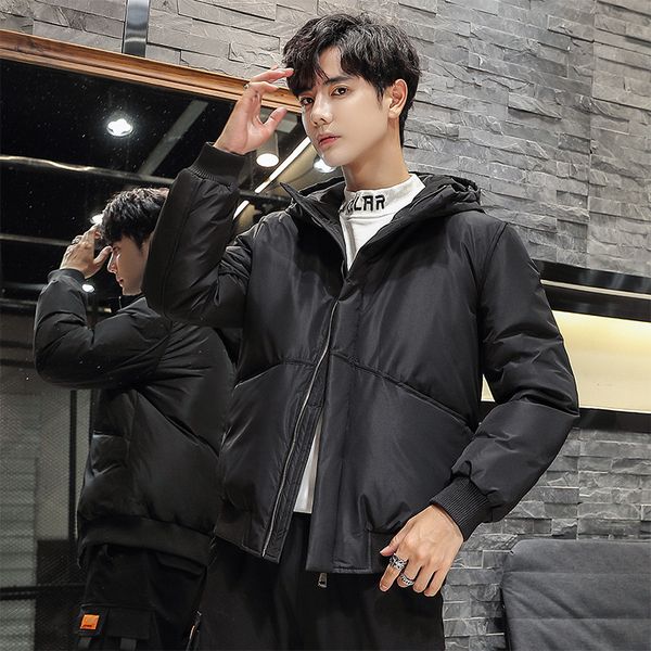 autumn and winter new hooded pure men's korean bread thiened warm young down jaet fashion, Black
autumn and winter new hooded pure men's korean bread thiened warm young down jaet fashion, Black