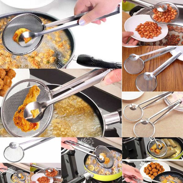 spoon colander stainless with multi-functional creative steel oil-frying filter food clip fried chicken drumsticks
spoon colander stainless with multi-functional creative steel oil-frying filter food clip fried chicken drumsticks